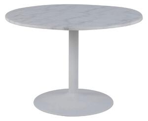 Asztal Oakland 262, Fehér márvány, 75cm, Márvány, Fém