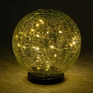 NEXOS Napelemes világító üveggömb meleg fehér 15 cm