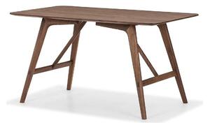 Asztal Springfield B103, Dió, 75x80x140cm, Természetes fa furnér, Váz anyaga