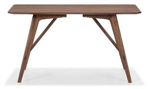 Asztal Springfield B103, Dió, 75x80x140cm, Természetes fa furnér, Váz anyaga