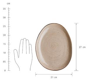 FINCA lapos tányér, bézs 27 cm