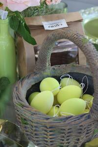 Sárga húsvéti tojások 21db 7cm