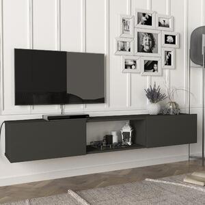 TV szekrény Paltamo 180x31x29,5 cm antracit [en.casa]