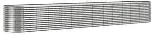 VidaXL ezüstszínű porszórt acél kerti magaságyás 512x80x68 cm