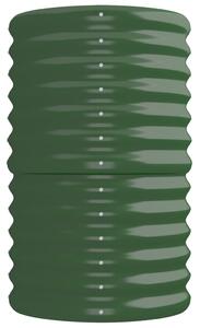 VidaXL zöld porszórt acél kerti magaságyás 224x40x68 cm