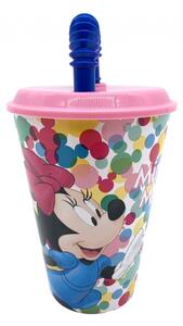 Disney Minnie szívószálas pohár színes