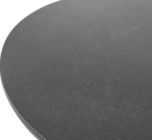 Fekete alumínium kerti étkezőasztal ⌀ 110 cm OLMETTO