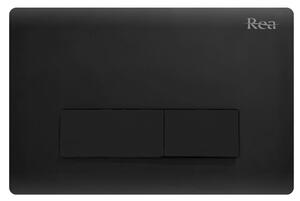 WC vezérlő gomb H type Black Mat