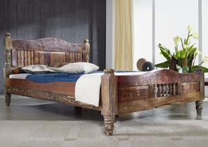 COLORES ágy 200x200cm lakkozott indiai öregfa