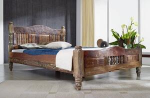Massziv24 - COLORES ágy 140x200cm lakkozott indiai öregfa