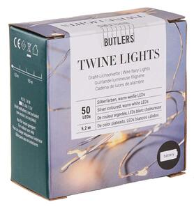 TWINE LIGHTS LED égősor ezüst, 50 égő