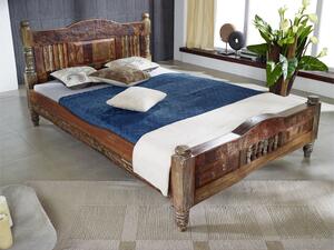 COLORES ágy 200x200cm lakkozott indiai öregfa