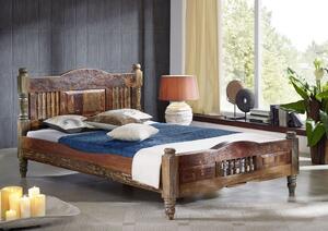 COLORES ágy 90x200cm lakkozott indiai öregfa