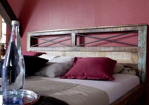 Massziv24 - OLDTIME ágy 200x200cm lakkozott indiai öregfa