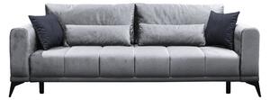 KONDELA Szétnyitható kanapé, világosszürke/szürke, GRACE BIG SOFA