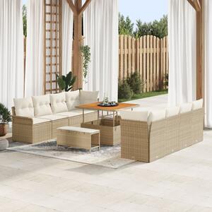 Kerti Kanapé Szett párnával Beige és krém 90 x 55 x 71 cm