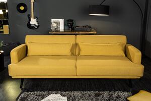 Széthúzható ülőgarnitúra PERSEUS 214 cm - sárga
