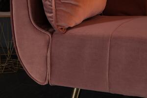 Széthúzhatós ülőgarnitúra DIVAN 215 cm - rózsaszín