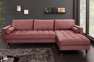 Ülőgarnitúra VELVET II. 260 cm - rózsaszín