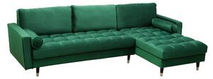 Ülőgarnitúra VELVET II. 260 cm - smaragdzöld