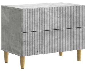 Éjjeliszekrény fiókkal Betonszürke 62 x 34,5 x 48 cm Szerelt Fa