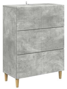 Fiókos szekrény Betonszürke 66 x 34,5 x 90 cm Szerelt Fa