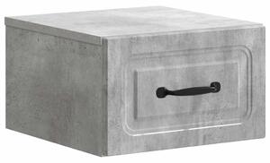 Fali éjjeli szekrény Betonszürke 34,5 x 33 x 20 cm Szerelt Fa