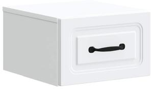 Fali éjjeli szekrény fiókkal Fehér 34,5 x 33 x 20 cm Szerelt Fa