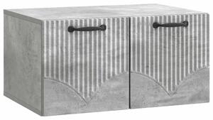 Fali TV szekrény Betonszürke 59,5 x 41 x 30 cm Szerelt Fa