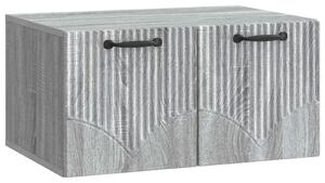 Fali TV szekrény Szürke Sonoma 59,5 x 41 x 30 cm Szerelt Fa