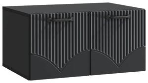 Fali TV szekrény Fekete 59,5 x 41 x 30 cm Szerelt Fa