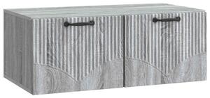 Fali TV szekrény Szürke Sonoma 78,5 x 41 x 30 cm Szerelt Fa