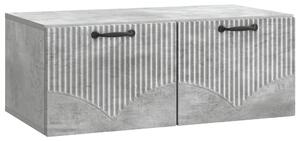 Fali TV szekrény Betonszürke 78,5 x 41 x 30 cm Szerelt Fa