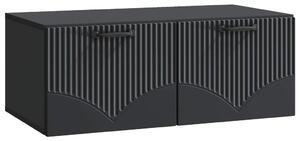 Fali TV szekrény Fekete 78,5 x 41 x 30 cm Szerelt Fa