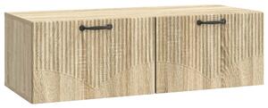 Fali TV szekrény Sonoma Tölgy 98 x 41 x 30 cm Szerelt Fa