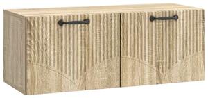 Fali TV szekrény Sonoma Tölgy 78,5 x 31 x 30 cm Szerelt Fa