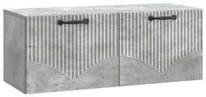 Fali TV szekrény Betonszürke 78,5 x 31 x 30 cm Szerelt Fa