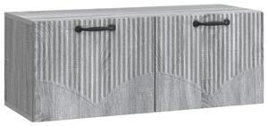 Fali TV szekrény Szürke Sonoma 78,5 x 31 x 30 cm Szerelt Fa