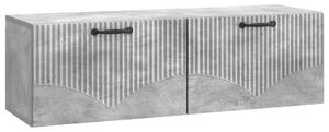 Fali TV szekrény Betonszürke 98 x 31 x 30 cm Szerelt Fa