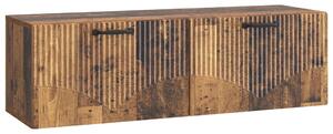 Fali TV szekrény Antik Fa 98 x 31 x 30 cm Szerelt Fa