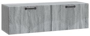Fali TV szekrény Szürke Sonoma 98 x 31 x 30 cm Szerelt Fa