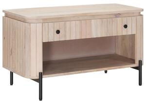 Cipőpad fiókkal 85 x 37 x 48 cm Tömör Mangófa és Műszaki Fa