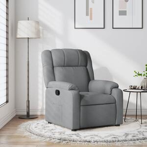 Világosszürke szövet relaxfotel