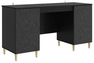 Asztal Fekete Szerelt Fa 142,5 x 50 x 75 cm