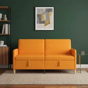 Tárolós Kanapé Sötét sárga 172 x 78 x 87 cm Poliészter