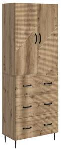 Szekrény szett 2 pcs Kézműves Tölgy 66 x 34,5 x 90 cm