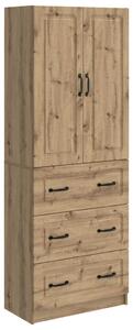 Szekrény szett 2 pcs Kézműves Tölgy 66 x 34,5 x 87 cm