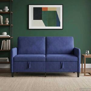 Tárolós Kanapé Rendőrségi kék 152 x 78 x 87 cm Poliészter