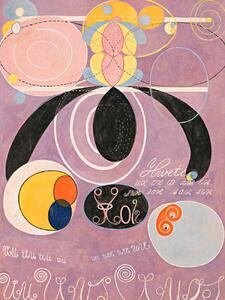 Reprodukció The 10 Largest No.6 (Purple Abstract) - Hilma af Klint, (30 x 40 cm)