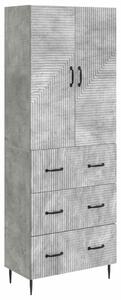 Szekrény szett 2 pcs Betonszürke 66 x 34,5 x 90 cm Szerelt Fa